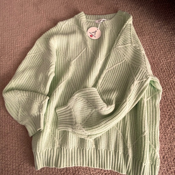 Anrabess Woman’s Size M, mint green sweater. - Picture 2 of 6